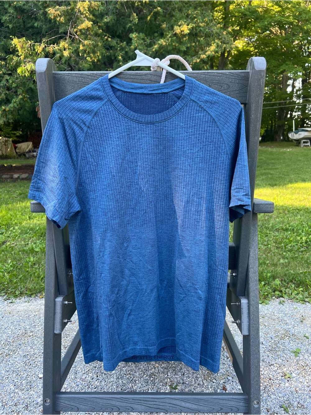 lululemon athletica Men's Heathered Blue Performance Tee